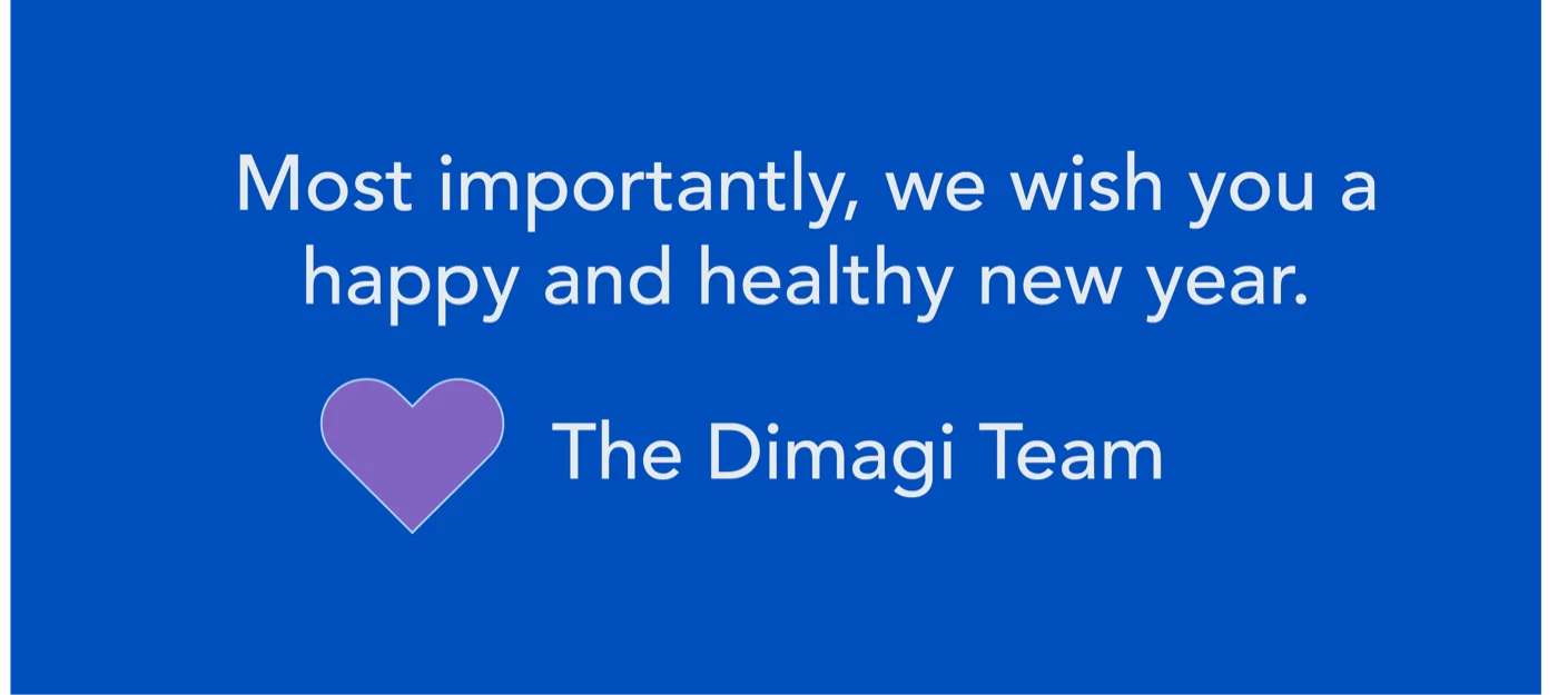 Most importantly, we wish you a happy and healthy new year. The Dimagi Team.