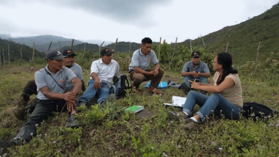 Dimagi team members working alongside frontline staff in the field