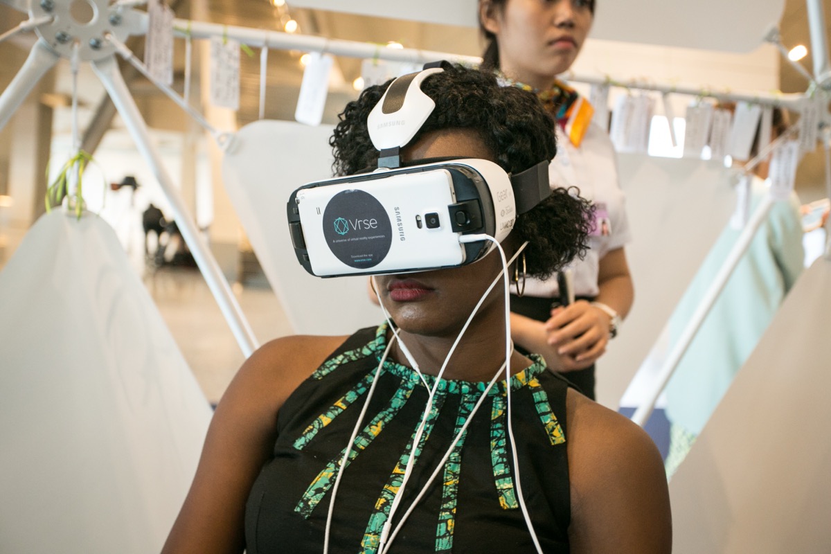 Participants at the World Economic Forum Annual Meeting of the New Champions in Dalian, China, 2015