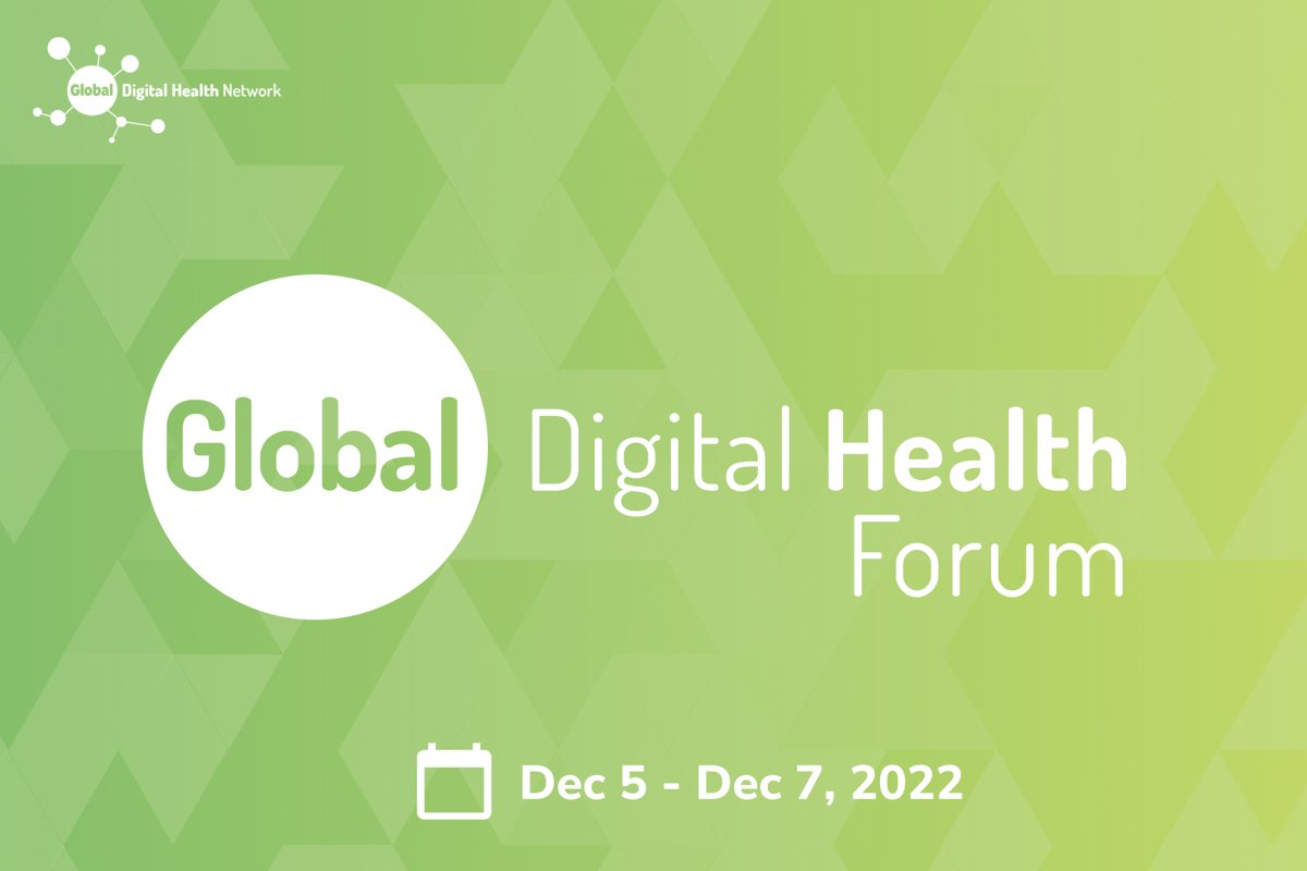 Join us at the Global Digital Health Forum 2022