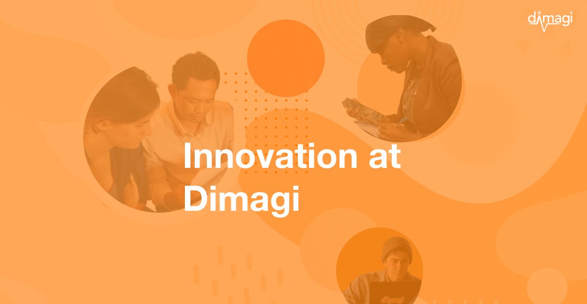 Innovation at Dimagi blog series cover graphic