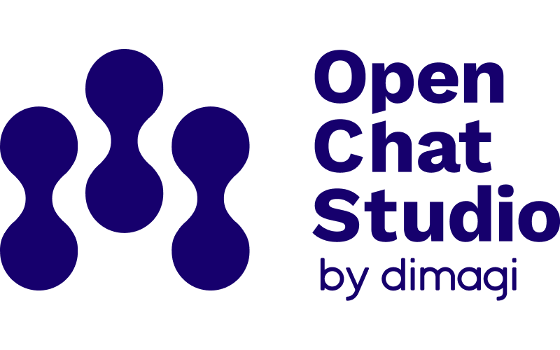 Open Chat Studio by Dimagi logo, blue