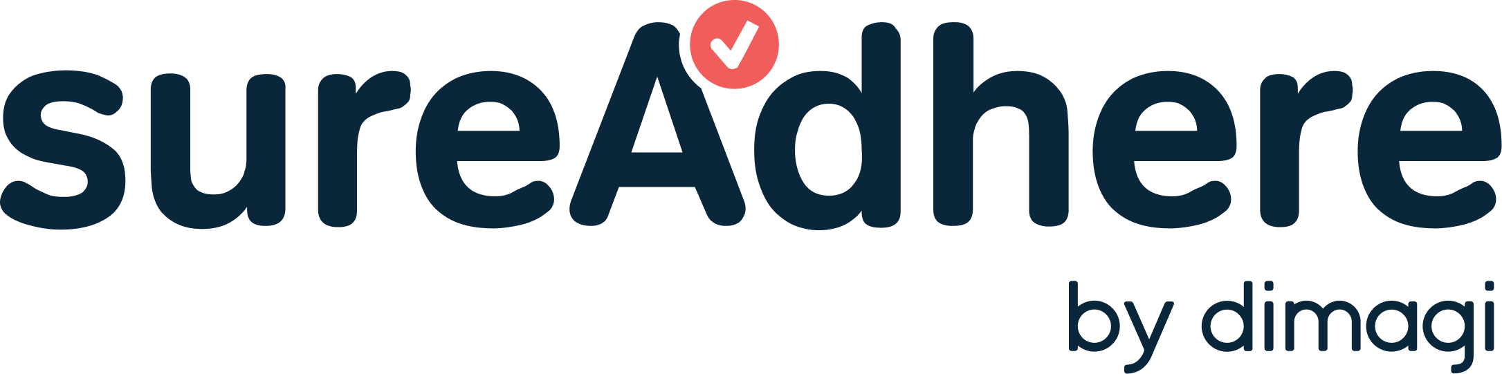 SureAdhere by Dimagi logo, full color