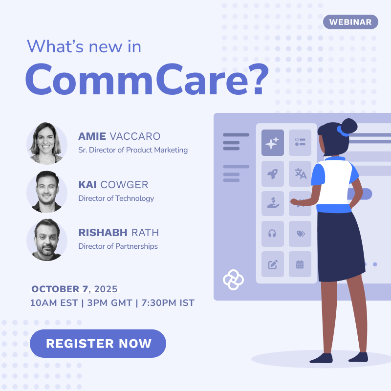 Webinar Graphic What's New in CommCare? Fall 2025 Webinar