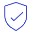 Shield icon representing enterprise-grade data security and compliance